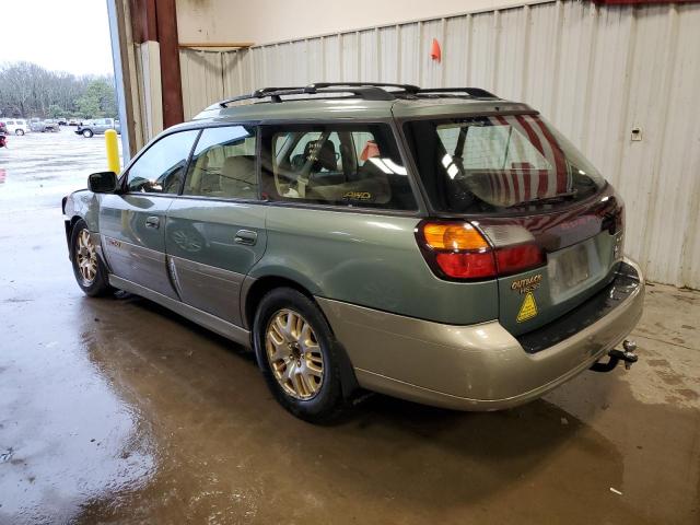 4S3BH895537655877 - 2003 SUBARU LEGACY OUTBACK H6 3.0 SPECIAL GREEN photo 2