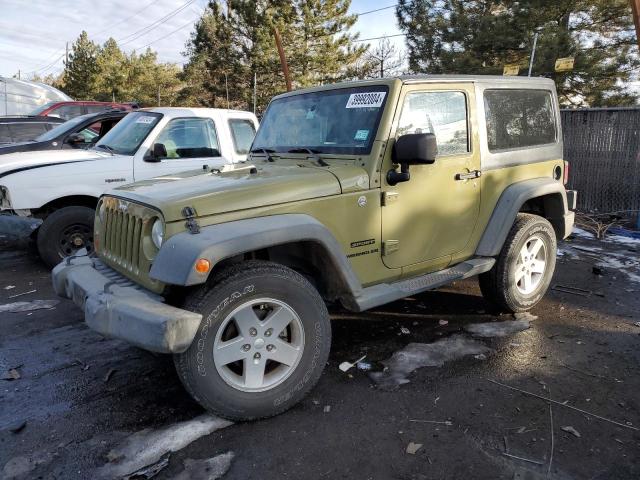 1C4AJWAG5DL637535 - 2013 JEEP WRANGLER SPORT GREEN photo 1