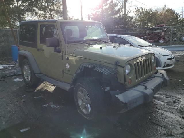 1C4AJWAG5DL637535 - 2013 JEEP WRANGLER SPORT GREEN photo 4