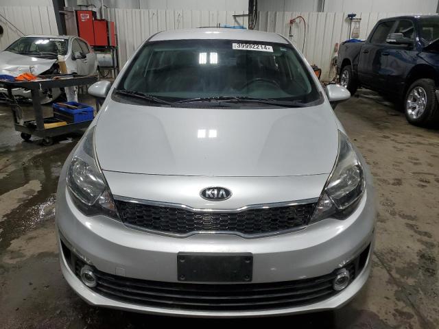 KNADN4A34G6626920 - 2016 KIA RIO EX SILVER photo 5