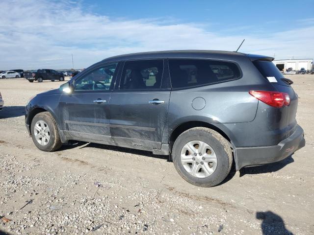 1GNKRFED6CJ420137 - 2012 CHEVROLET TRAVERSE LS GRAY photo 2