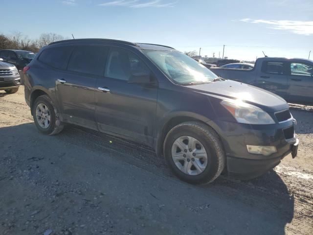 1GNKRFED6CJ420137 - 2012 CHEVROLET TRAVERSE LS GRAY photo 4