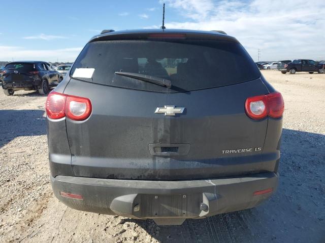 1GNKRFED6CJ420137 - 2012 CHEVROLET TRAVERSE LS GRAY photo 6