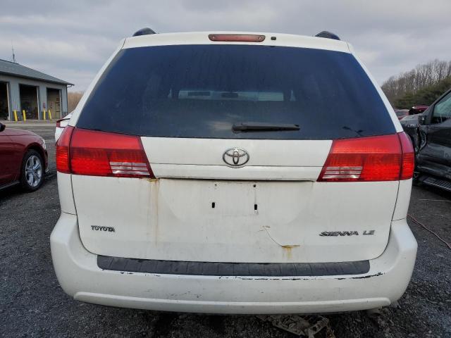 5TDZA23C94S043020 - 2004 TOYOTA SIENNA CE WHITE photo 6