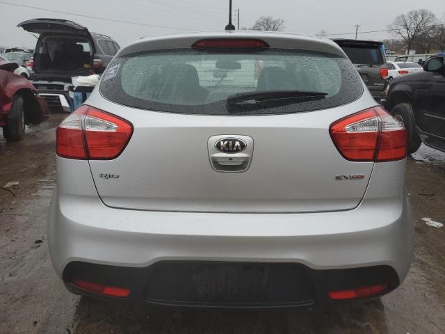 KNADN5A35D6143857 - 2013 KIA RIO EX SILVER photo 6