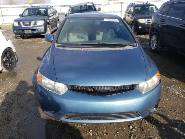 2HGFG12677H565608 - 2007 HONDA CIVIC LX BLUE photo 5