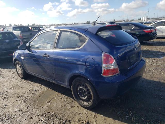 KMHCM36C07U038492 - 2007 HYUNDAI ACCENT GS BLUE photo 2