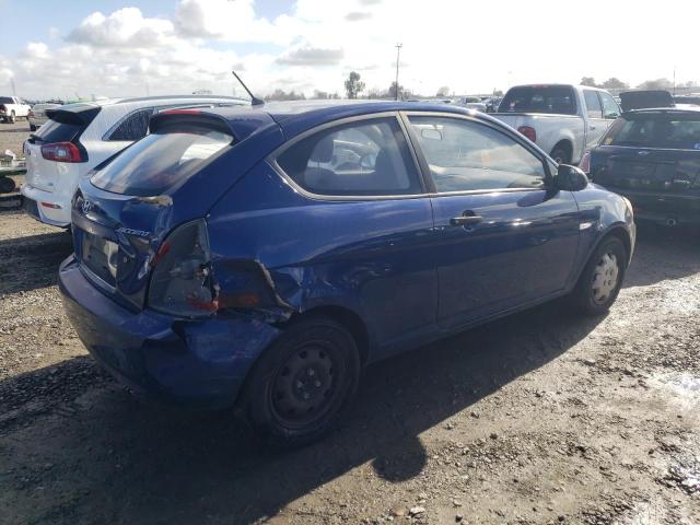 KMHCM36C07U038492 - 2007 HYUNDAI ACCENT GS BLUE photo 3