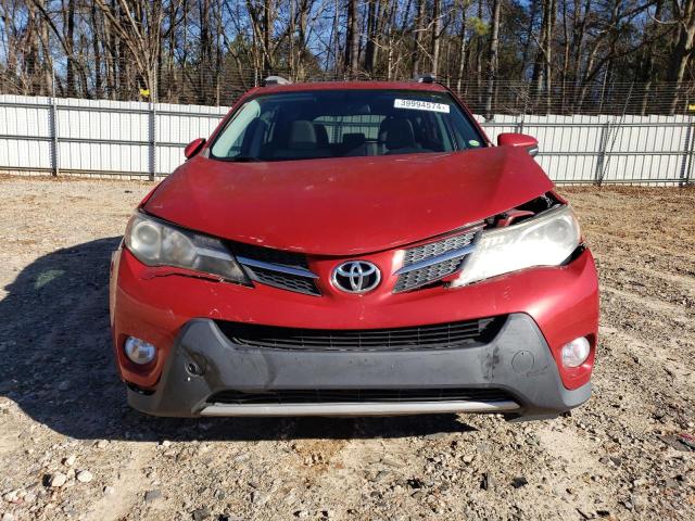 2T3WFREV6DW026329 - 2013 TOYOTA RAV4 XLE RED photo 5