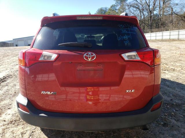 2T3WFREV6DW026329 - 2013 TOYOTA RAV4 XLE RED photo 6