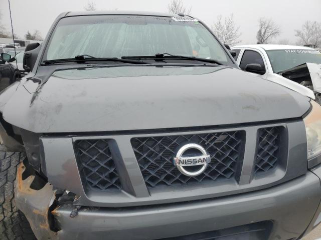 1N6BA0EC6CN319206 - 2012 NISSAN TITAN S GRAY photo 5