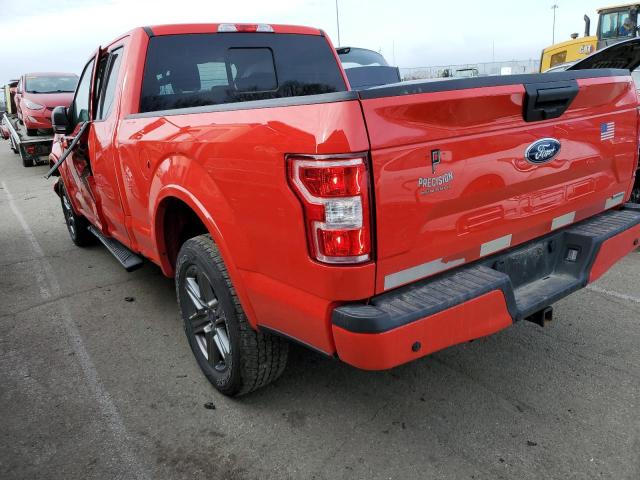 1FTEX1EP7LFC02171 - 2020 FORD F150 SUPER CAB RED photo 2