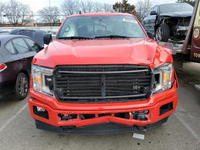 1FTEX1EP7LFC02171 - 2020 FORD F150 SUPER CAB RED photo 5