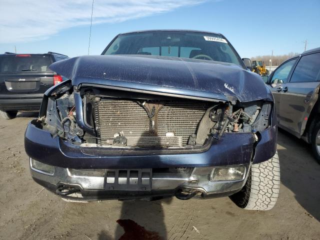 1FTPW14585KE96153 - 2005 FORD F150 SUPERCREW BLUE photo 5