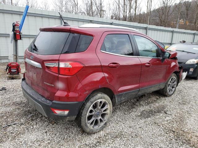 MAJ3S2KE3MC411009 - 2021 FORD ECOSPORT TITANIUM MAROON photo 3