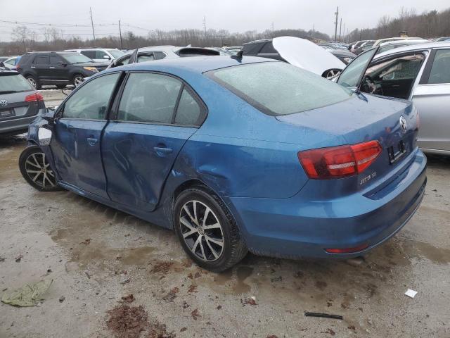 3VWD67AJ9GM397390 - 2016 VOLKSWAGEN JETTA SE BLUE photo 2