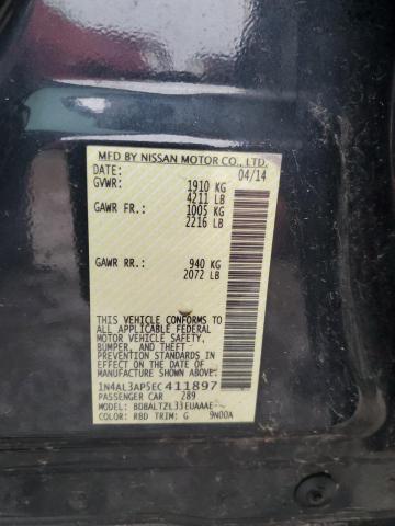 1N4AL3AP5EC411897 - 2014 NISSAN ALTIMA 2.5 CHARCOAL photo 12