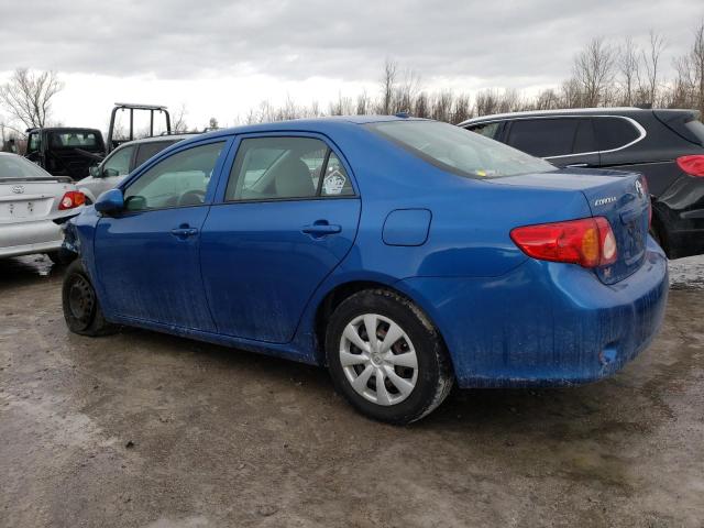 2T1BU4EEXAC503518 - 2010 TOYOTA COROLLA BASE BLUE photo 2