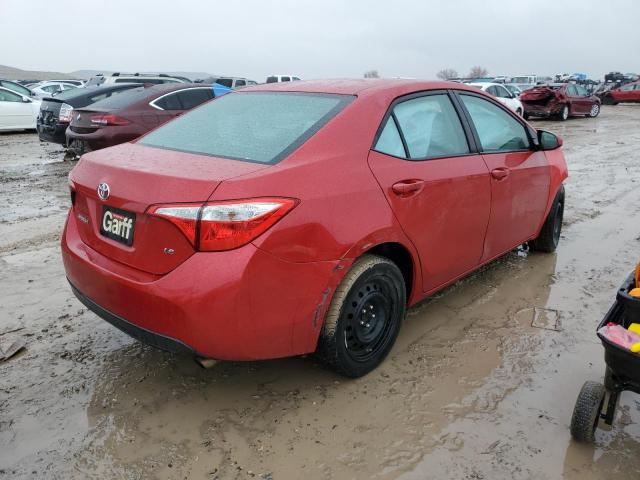 2T1BURHEXFC373157 - 2015 TOYOTA COROLLA L RED photo 3