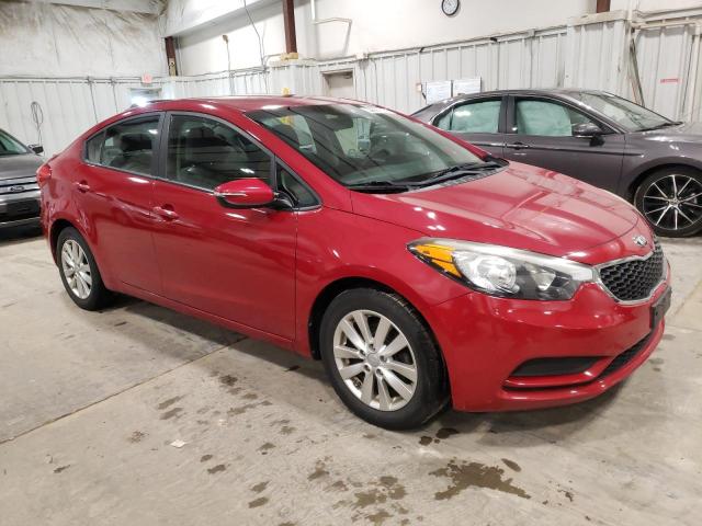 KNAFX4A6XE5134117 - 2014 KIA FORTE LX RED photo 4