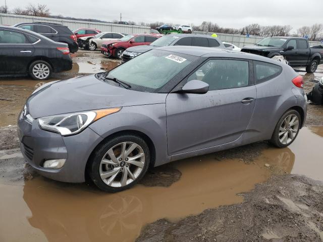 KMHTC6AD1HU310716 - 2017 HYUNDAI VELOSTER GRAY photo 1