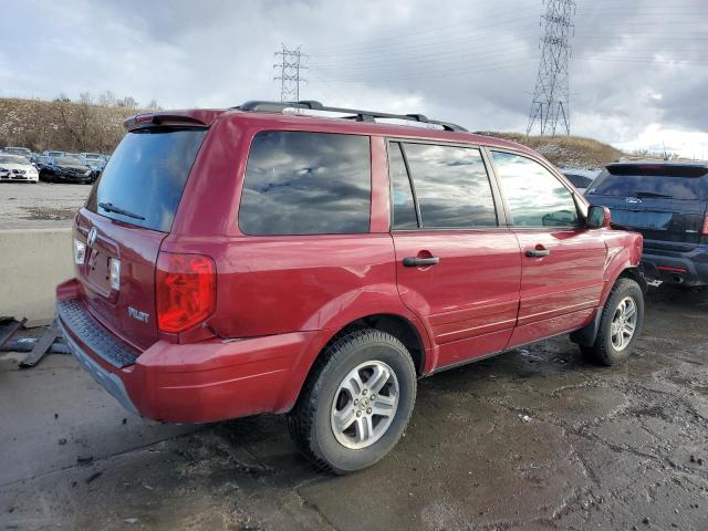 2HKYF18614H567620 - 2004 HONDA PILOT EXL BURGUNDY photo 3