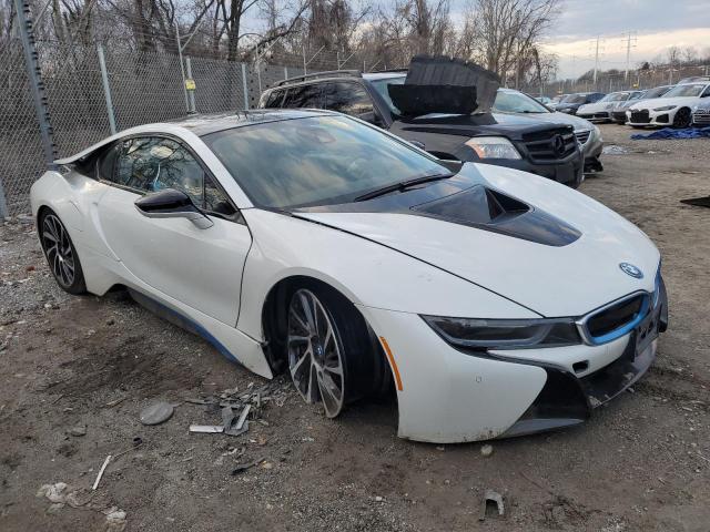 WBY2Z2C54FV392797 - 2015 BMW I8 WHITE photo 4