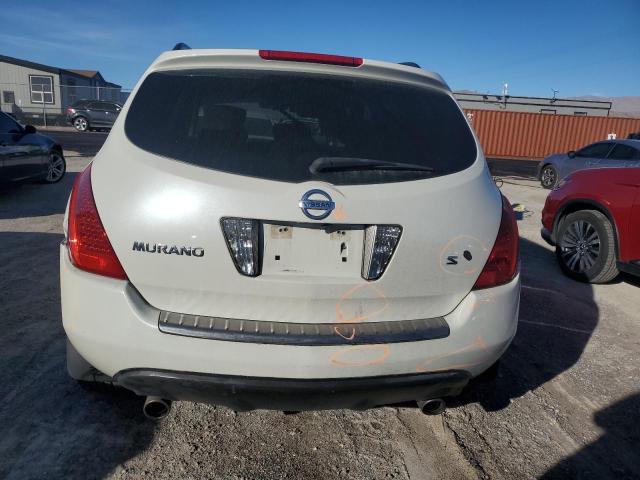 JN8AZ08T77W506039 - 2007 NISSAN MURANO SL WHITE photo 6