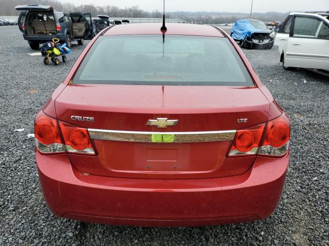 1G1PH5S96B7160659 - 2011 CHEVROLET CRUZE LTZ RED photo 6