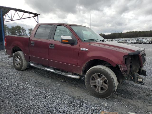 1FTPW145X5FA54287 - 2005 FORD F150 SUPERCREW BURGUNDY photo 4