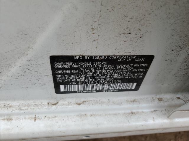 JF2GTACC2MG661996 - 2021 SUBARU CROSSTREK PREMIUM Ağ foto 13