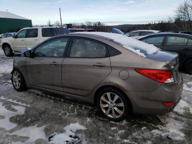 KMHCU4AE2EU748764 - 2014 HYUNDAI ACCENT GLS TAN photo 2