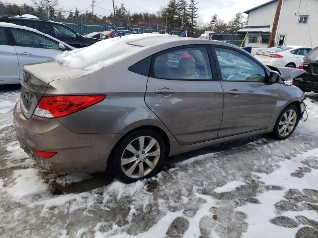 KMHCU4AE2EU748764 - 2014 HYUNDAI ACCENT GLS TAN photo 3