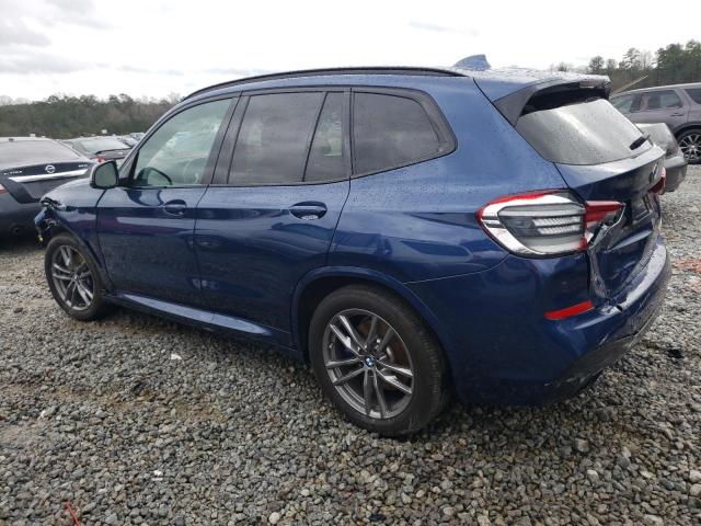 5UXTY9C04L9B48708 - 2020 BMW X3 XDRIVEM40I BLUE photo 2