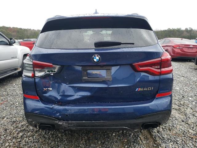 5UXTY9C04L9B48708 - 2020 BMW X3 XDRIVEM40I BLUE photo 6