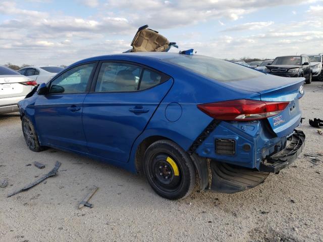 5NPD84LF8HH123996 - 2017 HYUNDAI ELANTRA SE BLUE photo 2