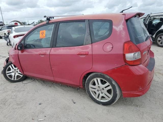 JHMGD38698S029170 - 2008 HONDA FIT SPORT RED photo 2