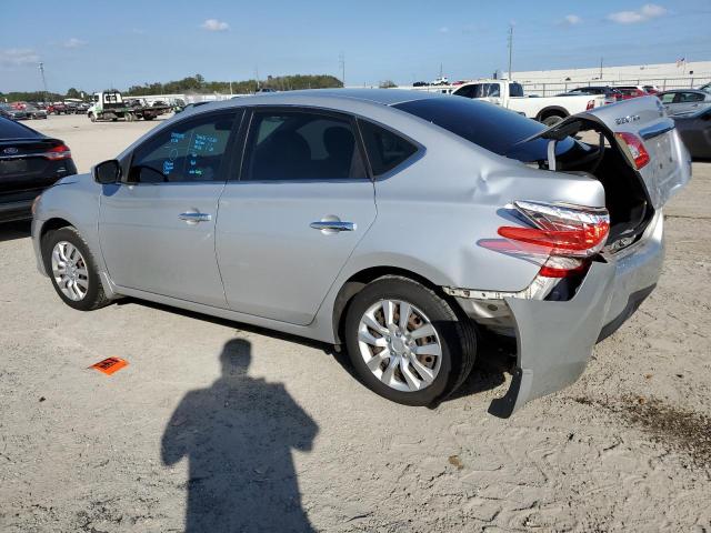 3N1AB7AP1EL670852 - 2014 NISSAN SENTRA S SILVER photo 2