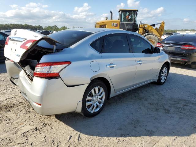 3N1AB7AP1EL670852 - 2014 NISSAN SENTRA S SILVER photo 3