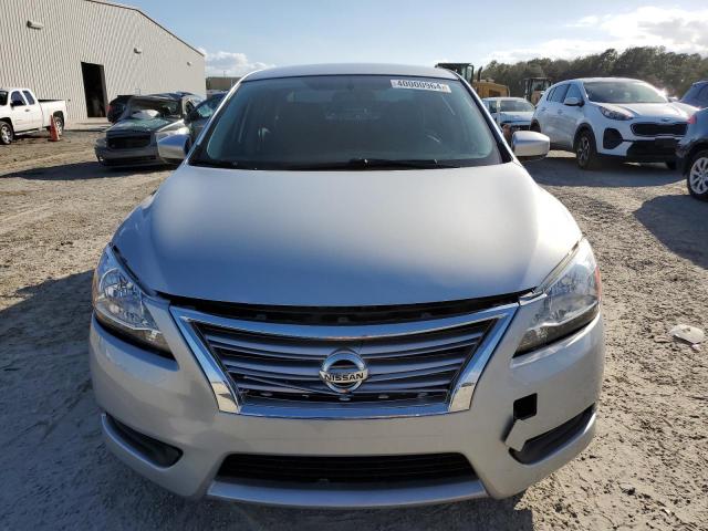 3N1AB7AP1EL670852 - 2014 NISSAN SENTRA S SILVER photo 5