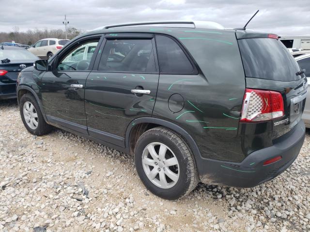 5XYKT3A67DG334322 - 2013 KIA SORENTO LX BLACK photo 2