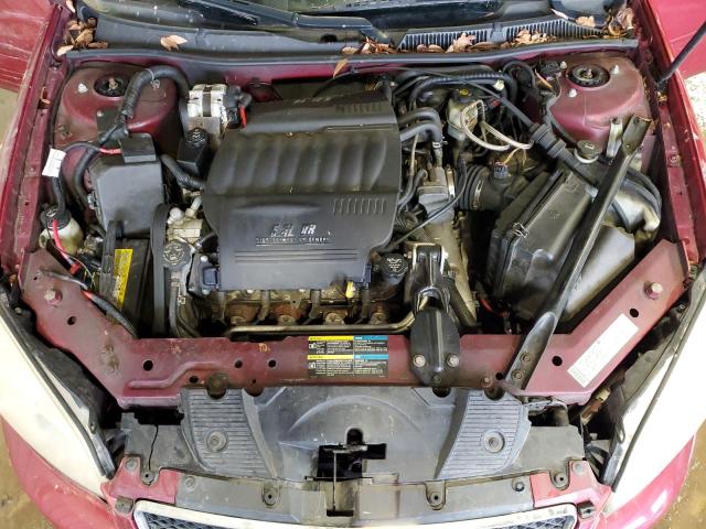 2G1WD58C469250892 - 2006 CHEVROLET IMPALA SUPER SPORT MAROON photo 11