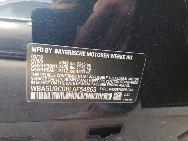 WBA5U9C06LAF54863 - 2020 BMW M340XI BLUE photo 13