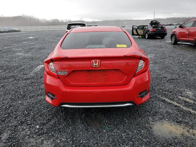 2HGFC2F63KH578179 - 2019 HONDA CIVIC LX RED photo 6