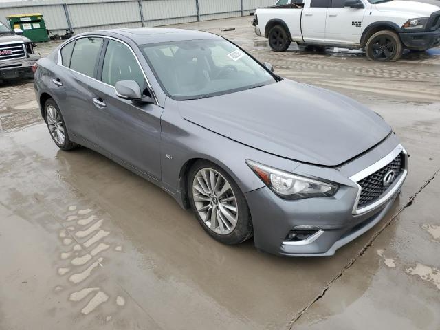 JN1EV7AP0JM361706 - 2018 INFINITI Q50 LUXE GRAY photo 4