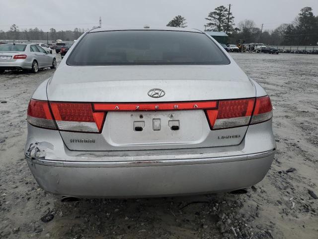 KMHFC46F07A222316 - 2007 HYUNDAI AZERA SE SILVER photo 6