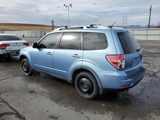 JF2SHBGC8BH748854 - 2011 SUBARU FORESTER TOURING BLUE photo 2