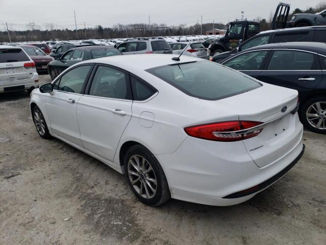 3FA6P0H70HR183876 - 2017 FORD FUSION SE WHITE photo 2