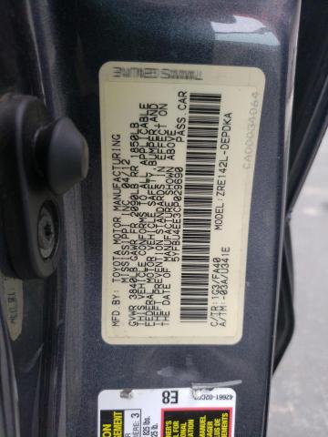 5YFBU4EE3CP029690 - 2012 TOYOTA COROLLA BASE GRAY photo 12