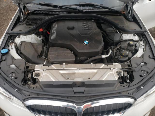 WBA5R7C53KFH16029 - 2019 BMW 330XI WHITE photo 11